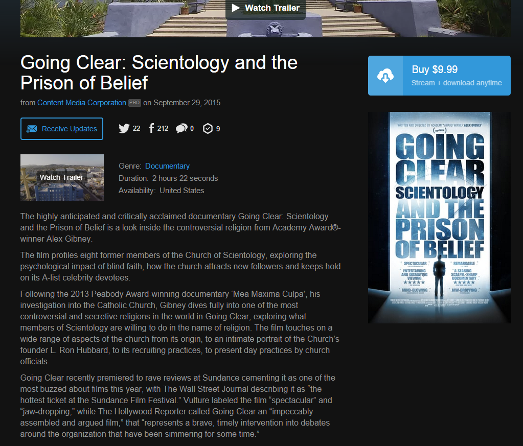 download going clear documentary